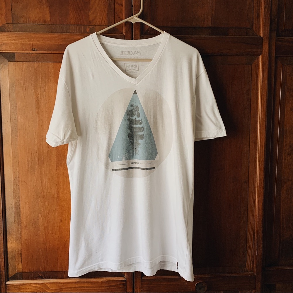 Jedidiah Large White Graphic Tee